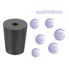 sourcing map Rubber Tapered Plug 16mm to 20mm Solid Test