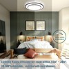 Wheatronic 2 Pack Black LED Flush Mount Ceiling Light Fixture