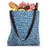 Arctic-Blue Leopard Prints Cheetah Pattern Women Girls Cute Tote Bag