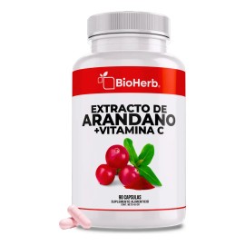 Bioherb Arándano Rojo Orgánico Vitamina Extracto 100 Puro Concentrado Cápsulas 500 Suministro Días Alta Concentración Polifenoles Extremadamente