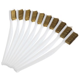 jojofuny 10Pcs Heavy Duty Rust Removal Brushes with Handle Efficient Cleaning Brush for Rust and Dirt Removal Various Surfaces