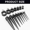 50 Pcs Ear Stretching Kit - Acrylic Tapers & Plugs