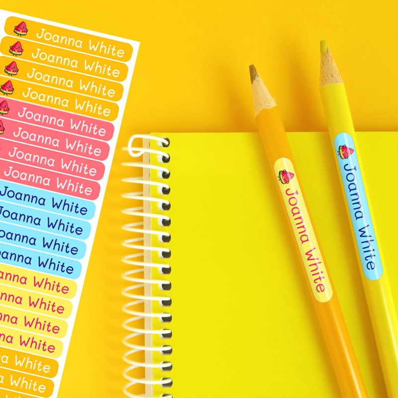 50 Customisable Mini Sticky Labels for Labelling Objects, Pens, Pencils,
