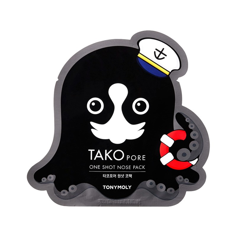 TONYMOLY Tako Pore One Shot Nose Pack, 3 Pack -