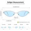 Dollger anteojos de sol lindas de ojo de gato para