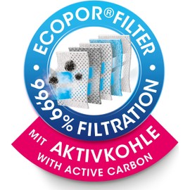 Swirl S 73 EcoPor Anti Odour Dust Bags for Siemens Bosch 4 Bags White