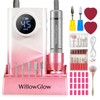 Willowglow Professional Nail Drill, 45000RPM Electric Efile Nail File with