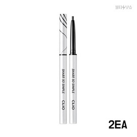 Clio Sharp So Simple No. 1 Black Waterproof Pencil Liner 0.14g 2pcs / 클리오 샤프쏘심플 1호 블랙 워터프루프 펜슬라이너 0.14g 2개