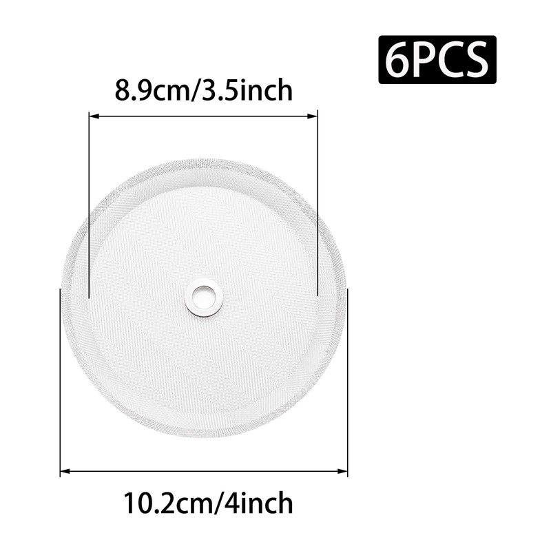 Pine & Linen 4inch Press Filter Screens,Stainless Steel Mesh Screen