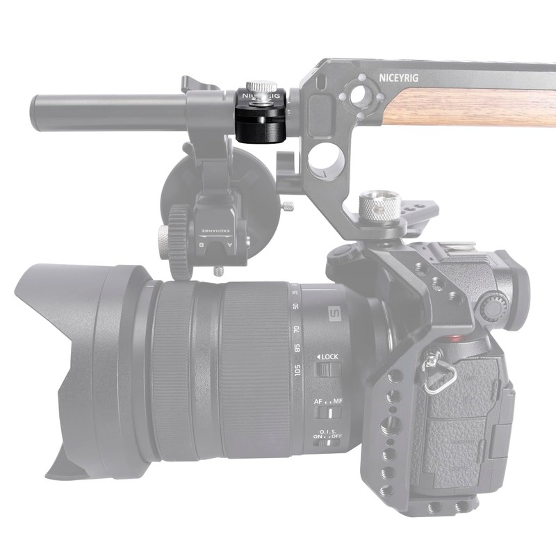 Niceyrig 15mm Single Rod Holder Clamp with 3/8'' Arri Locating