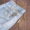 QUARKZMAN 3 Pieces Brass Screw Lock Key Ring Car Key
