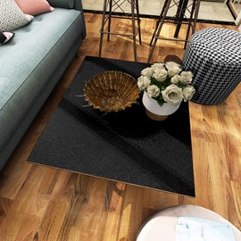 15.8’’×197’’Glossy Black Contact Paper Peel and Stick Wallpaper Black Glitter Countertop Contact Paper Self-Adhesive Removable Wallpaper Decorative Kitchen Cabinet Shelf Drawer Liner