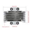Aluminum 85ml Engine Oil Cooler Cooling Radiator for 100CC-250CC Motorcycle