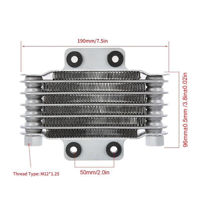 Aluminum 85ml Engine Oil Cooler Cooling Radiator for 100CC-250CC Motorcycle