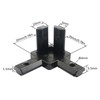 BLCCLOY 8Pcs 2020 Aluminum Extrusion T Slot Corner Bracket 20