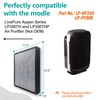 2-pack LP350 Replacement HEPA Filter（2 True HEPA & 8 Pre-Filters