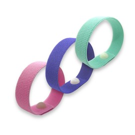 Rubber Band Snap Bracelet – Acupressure Band with Snap Technique for Mindfulness and Behavior Modification (3 Colors-3 pack, Large 8)