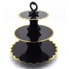 Tumtanm 3-Tier Cardboard Cupcake Stand, Disposable Cupcake Display Tower Stand