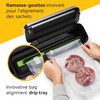FoodSaver Space Saving Food Vacuum Sealer, Black with 2 Quart