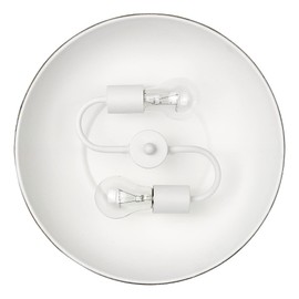 Kinsley 2-Light Flush Mount in Aged Galvanized Steel and Antique Ivory- Flush Mount Ceiling Light, Flush Mount Light Fixture, Ceiling Light Fixture, Ceiling Light Fixtures,