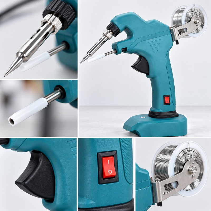 Cordless Soldering Gun for Electronics Repair – Automatic Solder Wire