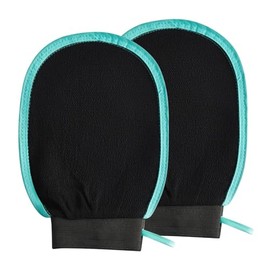 2 Pack Exfoliating Glove Mitt, Reusable Body Scrub Gloves for Shower