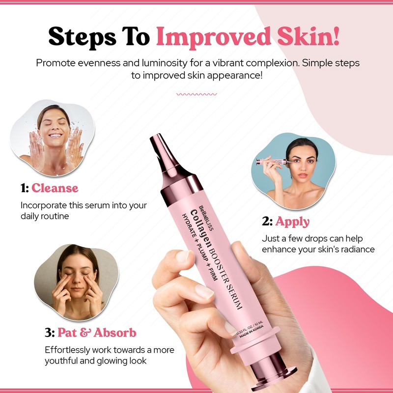 BellaBLISS Collagen Booster Serum for Face – Hydrating & Plumping