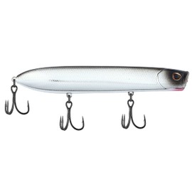 Berkley Cane Walker Topwater Fishing Lure, Black Chrome, 4/5 oz, 125mm Topwater, Heavy Tail Weight for Long-Distance Casting, Equipped with Fusion19 Hook