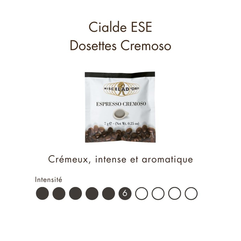 Miscela d'Oro Single Shot Espresso Cremoso Ground Pods, 150 pack