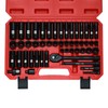 Mayouko 3/8” Drive Impact Socket Set, 50-Piece Standard SAE(5/16”-3/4”) and