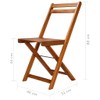 vidaXL Solid Acacia Wood 3 Piece Bistro Set - Folding