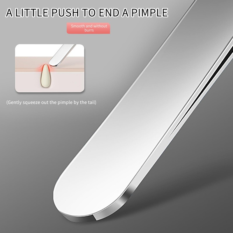 WSYUB Blackhead Tweezers, Blackhead Extractor, Pimple Popper Tool Kit, 3