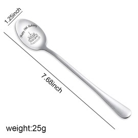 18 Birthday Gifts Spoon for Women Men 18 Year Old Birthday Gifts for Him Her 18th Birthday Spoons Gifts for Daughter Son Niece Nephew 18 th Birthday Gifts for Boys Girls 18 Years Old Birthday Gift