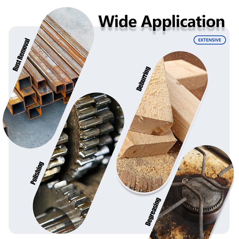 12Pcs Stainless Steel Bore Brush Set with 1/4" Hex Shank