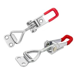 Gad2go 2 Pieces Toggle Clamp Latch 304 Stainless Steel Quick Release Adjustable Toggle Catch Latch Cabinet Clasp Lock for Door Boxes Trunk Cases