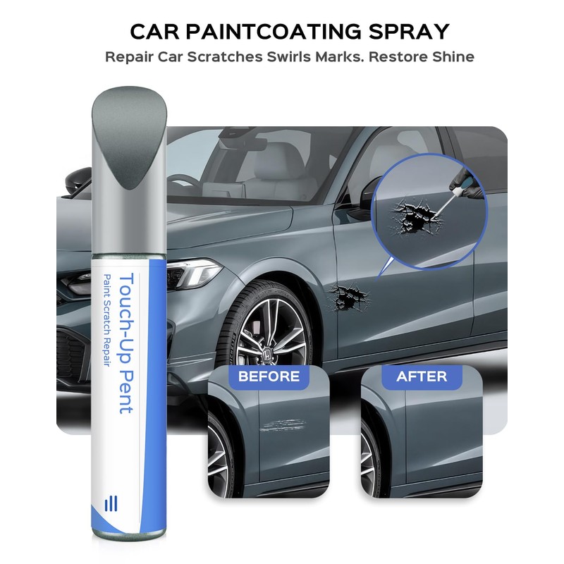 PARTS4EV NH-877P Sonic Gray Pearl Touch Up Paint Compatible with