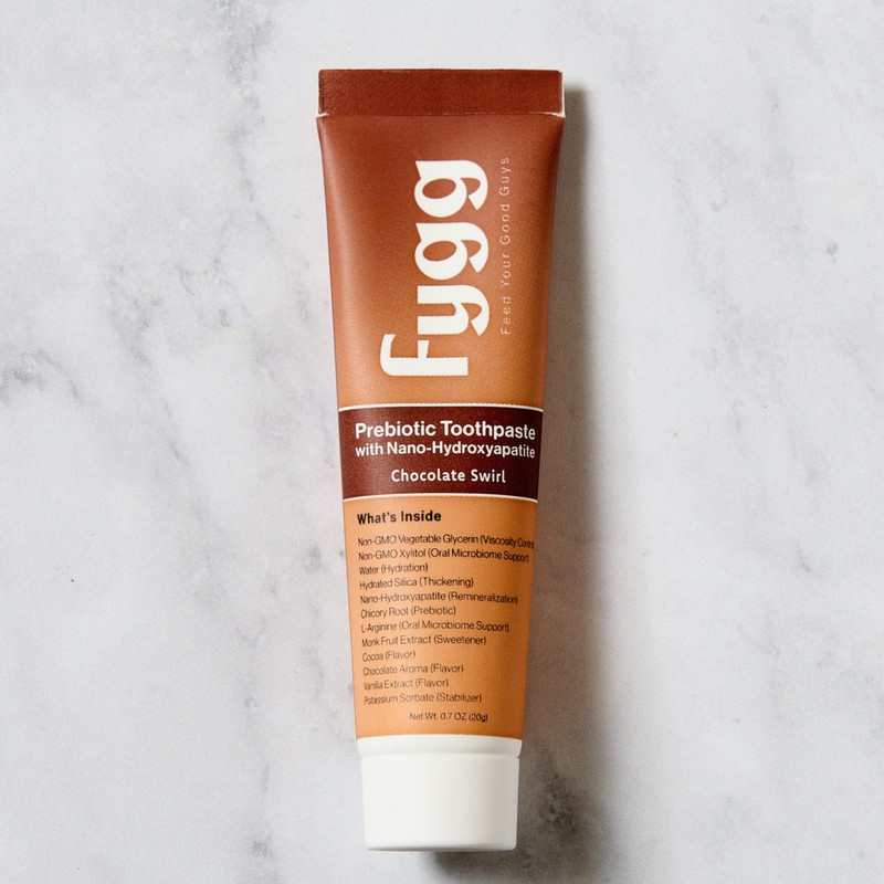 Fygg Nano Hydroxyapatite Travel Toothpaste | Chocolate Swirl (.7 oz)