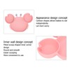 3pcs Toddler Divided Plate Set Silicone Baby Suction Plate Anti