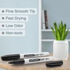 WOSWEL Dry Erase Markers Bulk, 72 Pack Black Fine Tip