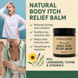 Body Cream for Itchy Skin – Natural Herbal Balm | Relieves Itching, Soothes Dry Sensitive Skin