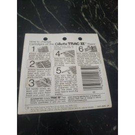Gillette Trac II 9 Shaving Cartridges Twin Blades
