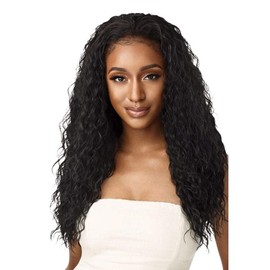 Outre Outre Quick Weave Wet & Wavy Half Wig BEACH CURL 24" (1 Jet Black)