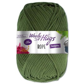 Frida's Wollhaus Woolly Hugs 200 g Rope Polyester Textile Yarn Wool Bag with Instructions 13 Colours (72 | Olive)