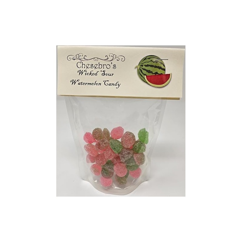 Wicked Sour Watermelon Kettle-Cooked Hard Candy Drops, 3 Pack of