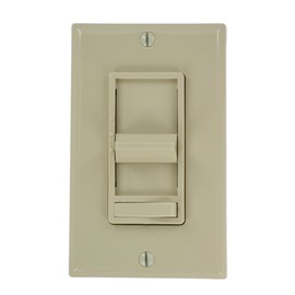 Leviton 6629-3I SureSlide 1.5A Quiet Step Fan Speed Control, Single Pole or 3-Way, Ivory
