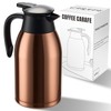 PARACITY 68oz Thermal Coffee Carafe Gold Brown