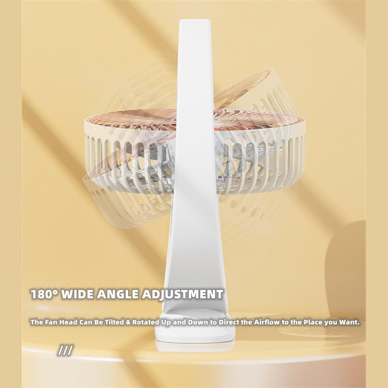 Chchmu USB Desk Fan 8in Desktop Table Fans 3 Speeds