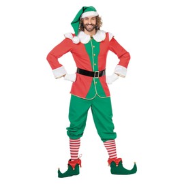 Gnome Costume Men's Costumes Men's Carnival Fancy Dress Red Green