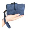 PofeeXIO Womens Small Bifold Leather Wallets RFID Ladies Wristlet with