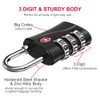 ZHEGE TSA Approved Luggage Locks, 3 Digit Padlock for Suitcase,